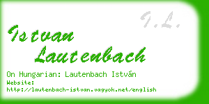 istvan lautenbach business card