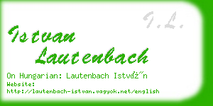 istvan lautenbach business card